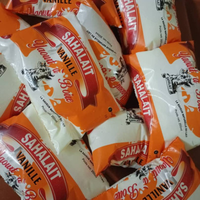 Yaourt Naturel à la vanille  en sachet 330ml