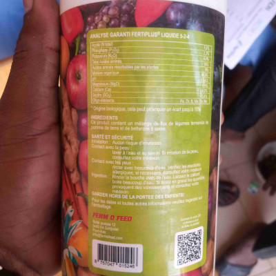 FERTIPLUS 5-2-4 ( engrais liquide) en litre