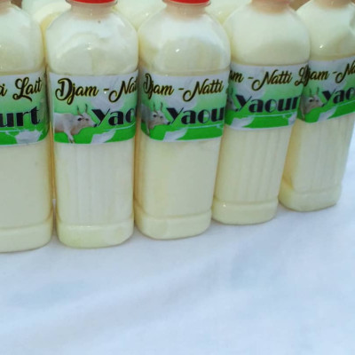 Yaourt en  bouteille de demi litre  (600f)