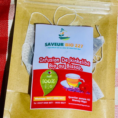Infusion de kinkéliba bio au Bissap