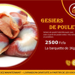 Gésier poulet en paquet de 600g