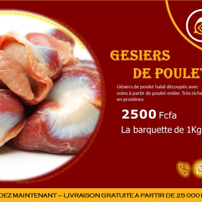 Gésier poulet en paquet de 600g